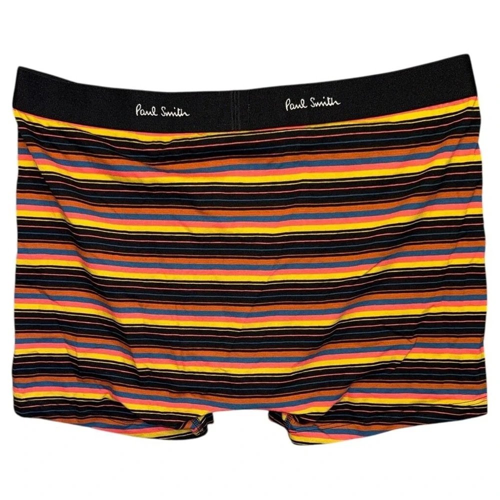 Paul Smith‎ Mens XL Striped Trunk Boxer Briefs Multi-color Organic Cotton New